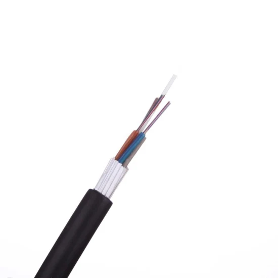 Câble à fibre optique de conduit aérien extérieur à tube lâche Gyfta 12 câble à fibre optique blindé à 24 noyaux en aluminium